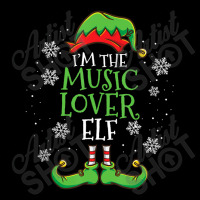 Im The Music Lover Elf Christmas Cropped Hoodie | Artistshot