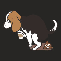 Limited Edition Coffee Makes Me Poop Beagle Ladies Fitted T-shirt | Artistshot