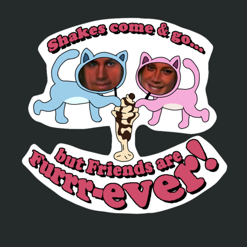 Shakes Come & Go But Friends Are Furrrever! Women's Triblend Scoop T-shirt by JamesLong | Artistshot