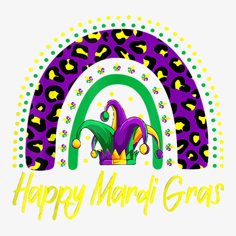 Happy Mardi Gras Leopard Rainbow Mardi Gras Carnival Parade T Shirt Ladies Fitted T-Shirt by mal1o2poncio | Artistshot