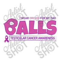 I Wear Orchid For My Dad - Balls Cancer Month Testicular Awareness Men's 3/4 Sleeve Pajama Set | Artistshot