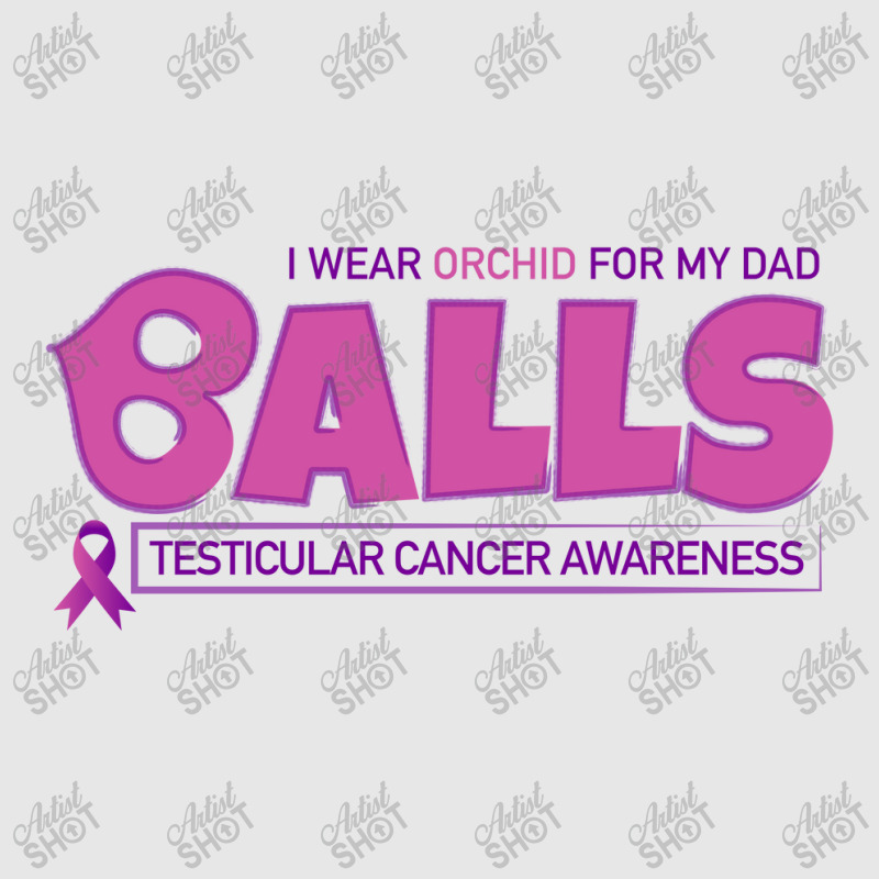 I Wear Orchid For My Dad - Balls Cancer Month Testicular Awareness Hoodie & Jogger Set | Artistshot