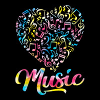 Heart Musical Notes Music Lover Tie Dye Valentine's Day T Shirt Lightweight Hoodie | Artistshot