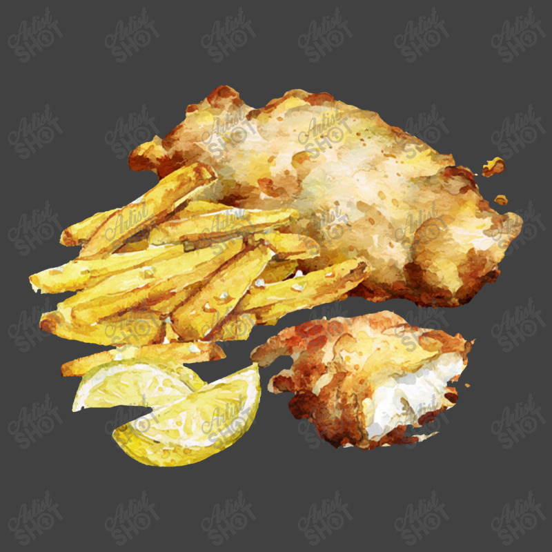 Fish And Chips With Sea Salt And Lemon Vintage T-shirt | Artistshot