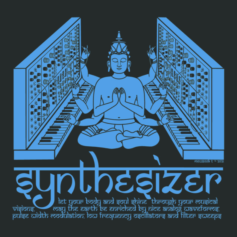 Synthesizer God For Electronic Musician Women's Triblend Scoop T-shirt by JimmyChandler | Artistshot