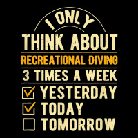 I Only Think About Recreational Diving Funny Sport Diving T Shirt Youth Jogger | Artistshot