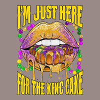 I'm Just Here For The King Cake Lips Mardi Gras Party T Shirt Vintage T-shirt | Artistshot