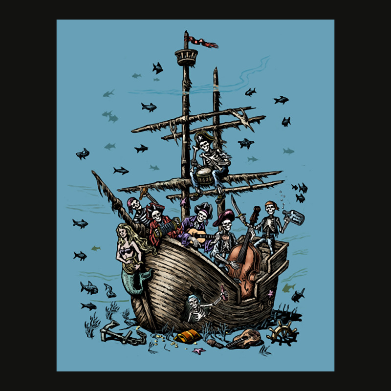 Trending Undersea Skeleton Pirate Musicians Scorecard Crop Tee by haodinhvan1 | Artistshot