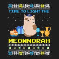 Light He Meownorah Jewish Cat Menorah Lover Ugly Chanukah T Shirt Classic T-shirt | Artistshot