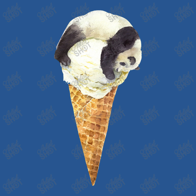 Panda On A Vanilla Ice Cream Cone,panda Cone Ice Cream Ladies Fitted T-Shirt by dafarary | Artistshot