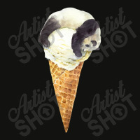 Panda On A Vanilla Ice Cream Cone,panda Cone Ice Cream Scorecard Crop Tee | Artistshot