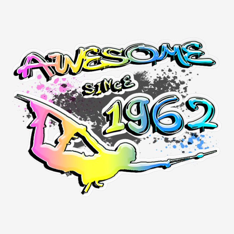 Awesome Since 1962. Wakeboard Lifestyle Round Patch | Artistshot