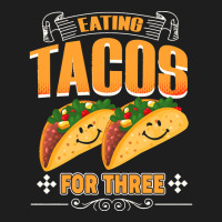 Funny Cinco De Mayo T  Shirt Eating Tacos For Three Pregnancy Twins Ci Classic T-shirt | Artistshot