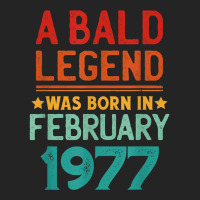 Mens Bald Men Born In February 1977 Funny T Shirt 3/4 Sleeve Shirt | Artistshot