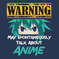 Warning May Spontaneously Talk About Anime Men Denim Jacket | Artistshot