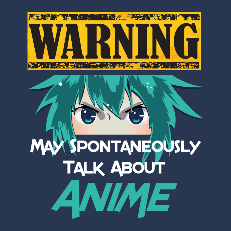 Warning May Spontaneously Talk About Anime Men Denim Jacket | Artistshot