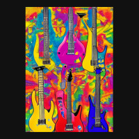 Tie Dye Electric Acoustic Guitar Display Paul Guitar Painting Collage  Graphic T-shirt | Artistshot