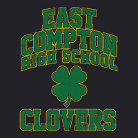 East Compton High School Clovers (variant) Unisex Sherpa-lined Denim Jacket | Artistshot