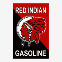 Awesome Red Indian Gasoline Round Patch | Artistshot