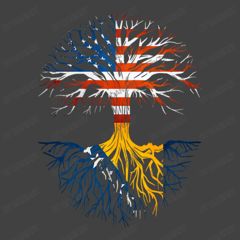 American Grown Bosnian Roots Bosnia Flag Usa Flag Vintage T-Shirt by DaniArt | Artistshot