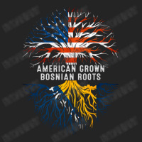 American Grown Bosnian Roots Bosnia Flag Usa 3/4 Sleeve Shirt | Artistshot