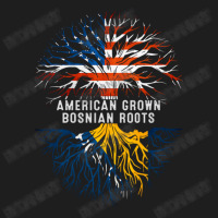 American Grown Bosnian Roots Bosnia Flag Usa Classic T-shirt | Artistshot