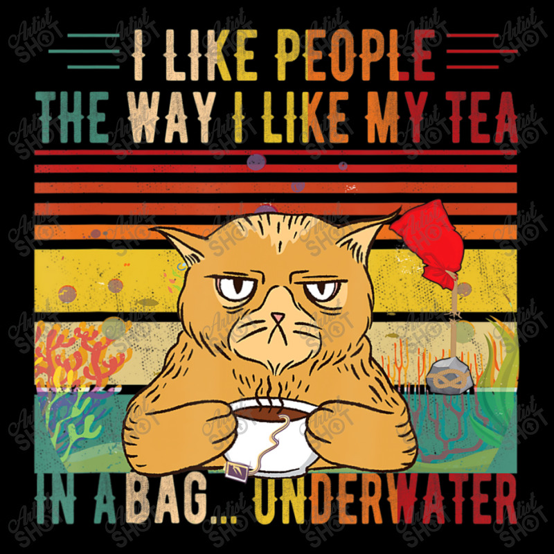 Misanthrope Pallas Cat I Like People The Way I Like My Tea Men's 3/4 Sleeve Pajama Set by namnguyen | Artistshot