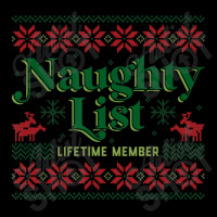 Naughty List Lifetime Member Christmas Cropped Hoodie | Artistshot