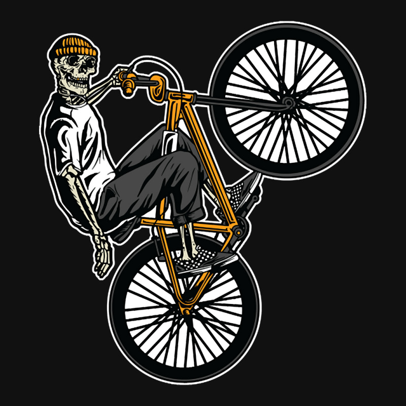 Trending Skeleton Gang Banger On A Bicycle Cartoon Graphic T-shirt | Artistshot