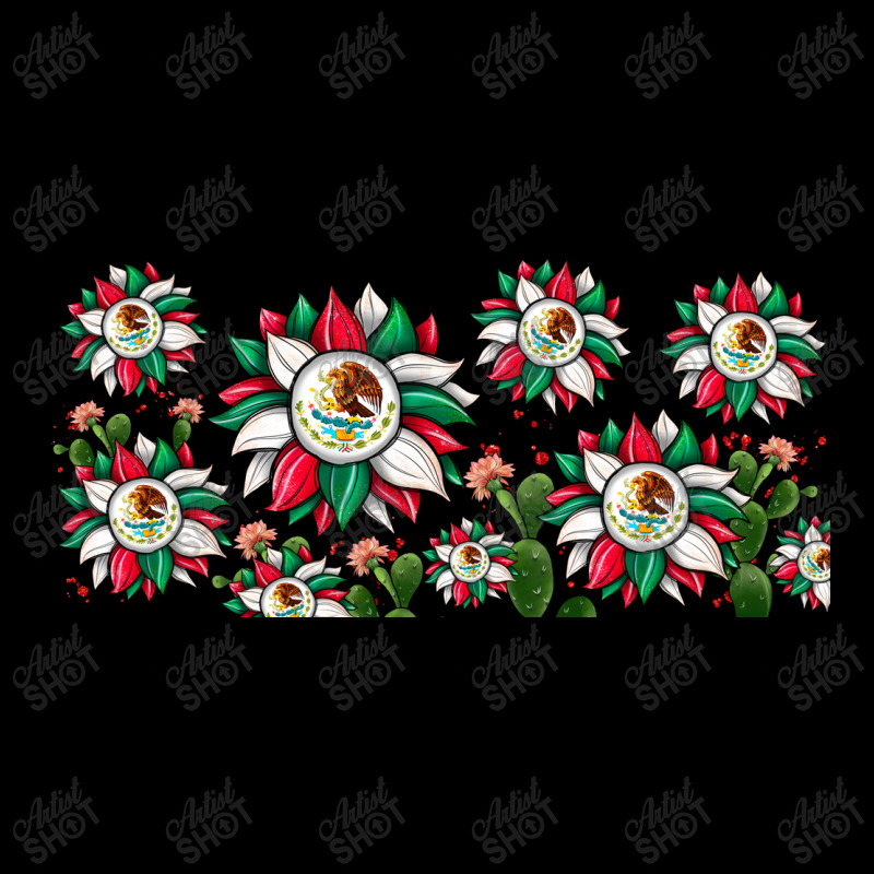 Mexican Flag Sunflower Women's V-Neck T-Shirt by JahusDesignShop | Artistshot