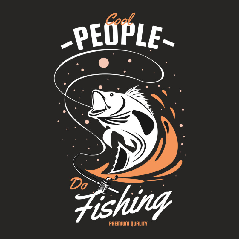 Cool People Do Fishing Premium Quality Ladies Fitted T-Shirt by King.Chloe | Artistshot