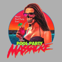 Pool Party Massacre   Original Poster Art【﻿Ｈｏｒｒｏｒ】 D Ladies Fitted T-shirt | Artistshot