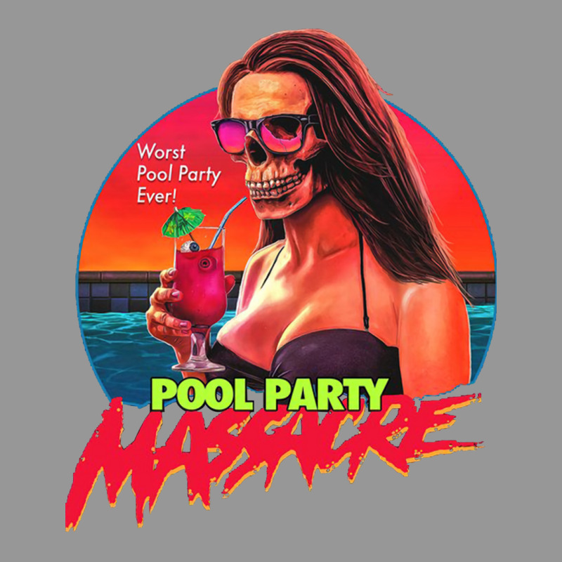 Pool Party Massacre   Original Poster Art【﻿Ｈｏｒｒｏｒ】 D Women's V-Neck T-Shirt by esteyapput | Artistshot