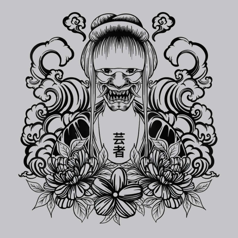 Samurai Warrior Geisha, Hannya Oni Mask Japan Anime T Shirt Baby Bodysuit by simonettemjnn | Artistshot