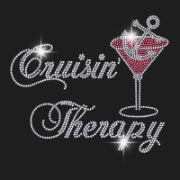 Cruisin' Therapy Bling Cruise Therapy Girls Trip Rhinestones T Shirt Classic T-shirt | Artistshot