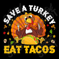 Save A Turkey Eat Tacos Thanksgiving Sombrero Turkey Taco Fleece Short | Artistshot