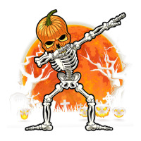 Pumpkin Skeleton Dabbing Funny Halloween Costume Crewneck Sweatshirt | Artistshot