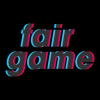 Fair Game Words Retro 3d Effect Long Sleeve Shirts | Artistshot