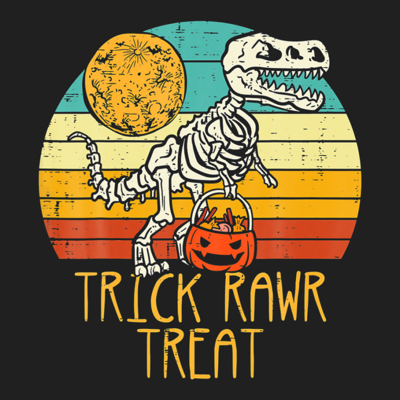 Trick Rawr Treat Skeleton Dino Trex Toddler Boys Halloween Ladies Polo Shirt by gagajaexterq | Artistshot