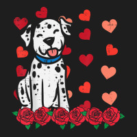 Valentines Day Dalmatian Dog Cute Men Women Kids Toddlers T Shirt Classic T-shirt | Artistshot