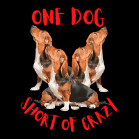 One Dog Short Of Crazy T  Shirtone Dog Short Of Crazy T  Shirt (4) Lightweight Hoodie | Artistshot