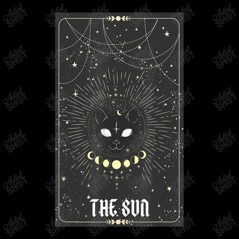 Tarot Card Crescent Sun And Cat Adjustable Cap | Artistshot