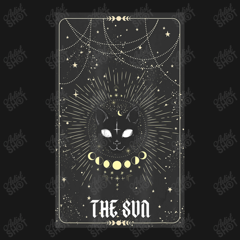 Tarot Card Crescent Sun And Cat Flannel Shirt | Artistshot