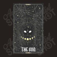 Tarot Card Crescent Sun And Cat Tank Top | Artistshot