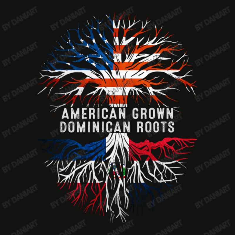 American Grown Dominican Roots Tree Dominican Republic Flag Usa Scorecard Crop Tee by DaniArt | Artistshot