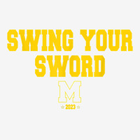 Swing Your Sword Michigan Fans T Shirt Oval Patch | Artistshot