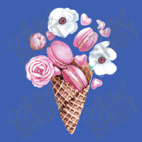 Pink Floral Macaron Ice Cream Cone,pink Floral Macaron Cone Baby Tee | Artistshot