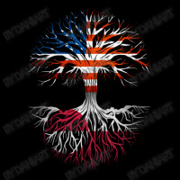 American Grown Greenlandic Roots Tree Greenland Flag Usa Flag Pocket T-shirt | Artistshot