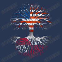 American Grown Greenlandic Roots Tree Greenland Flag Usa Flag Men Denim Jacket | Artistshot