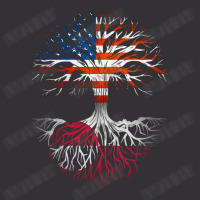 American Grown Greenlandic Roots Tree Greenland Flag Usa Flag Vintage Short | Artistshot